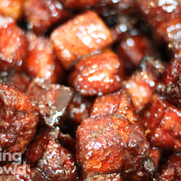 Smoked pork belly burnt ends